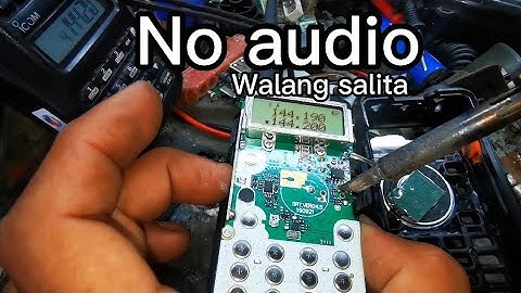 Uv 5r baofeng. no audio. audio tx problem