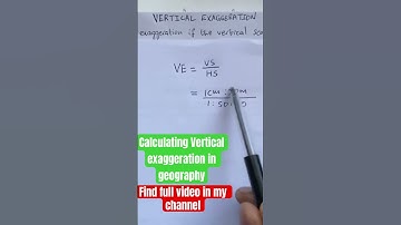 Calculating Vertical Exaggeration. Find full video in my channel.