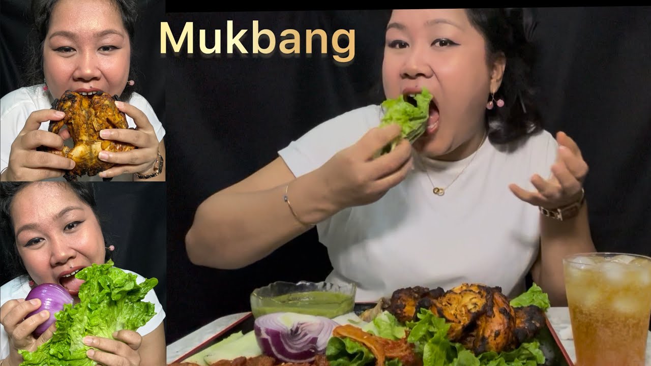 Whole chicken (tandoori) #youtube #viralvideo #mukbang 