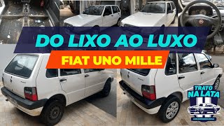 Do lixo ao luxo Fiat Uno Mille | Limpeza profunda detalhada com lucro garantido (Passo a passo)