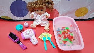 العاب اطفال- العاب بنات - لعبة استحمام عروسة بيبي في بانيو Baby Doll Bath time screenshot 1