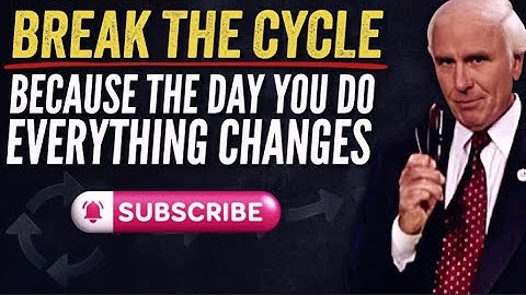 THE DAY YOU BREAK THE PATTERN, YOU BREAK THE CYCLE - Jim Rohn Wisdom Vault
