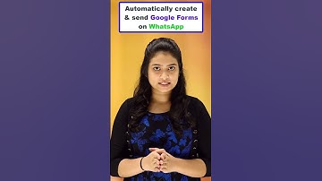 How to Send Google Forms Alerts on WhatsApp - Google Forms WhatsApp Integration #shortvideo