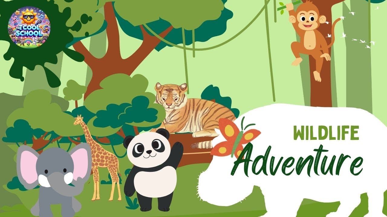 Wild Animal Adventure Rhyme | Jungle Safari Song for Kids!