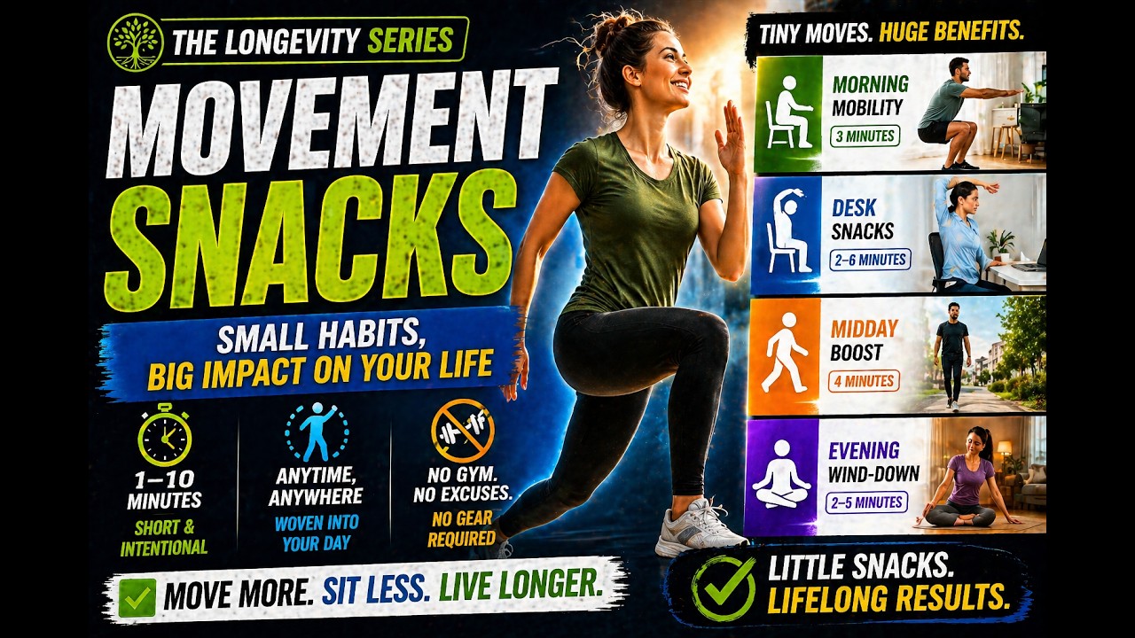 Movement Snacks: Small Habits That Transform Your Health | Move More, Live Better