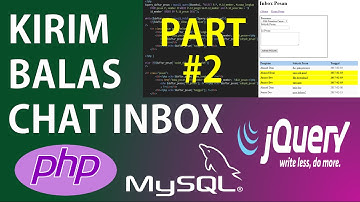 Membuat Aplikasi Kirim Balas Pesan Chat (Inbox) dengan PHP 7 dan jQuery Ajax (Part 2/4)