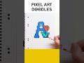 LETTER A: Mini Pixel Art Ideas Doodles TULIP #pixelart #drawing #art #doodles #love