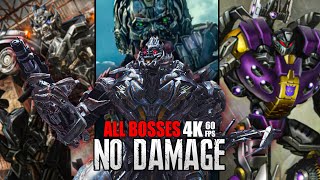 TRANSFORMERS RISE OF THE DARK SPARK ALL BOSSES NO DAMAGE with CUTSCENES 【4K60ᶠᵖˢ】