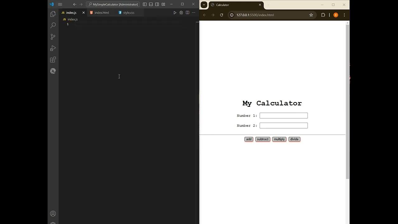 Create Calculator with JavaScript || JS, HTML, CSS - YouTube