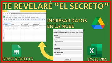 Como crear un formulario de ingreso de datos en GOOGLE SHEETS con MACROS en Excel