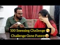 100 sneezing challenge with arun   challenge gone funny   full fun  tamil couple challenge