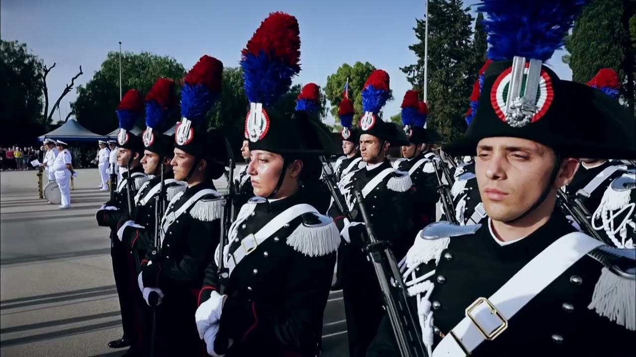 Cerimonia alamari agli allievi Carabinieri 142° corso della Scuola Allievi Carabinieri di Taranto
