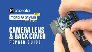 Motorola Moto G Stylus 2021 Camera Lens Glass & Back Cover Replacement XT2115 screenshot 5