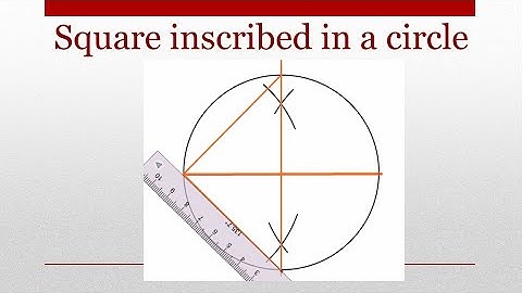 How to construct a Square inscribed in a circle
