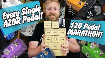 Every single AZOR pedal - FIFTEEN $20 PEDALS in one video - is this a world record? #AFFORDABOARD