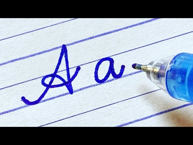 How to write English capital and small letters | Cursive writing a to z| Cursive abcd | letters abcd class=