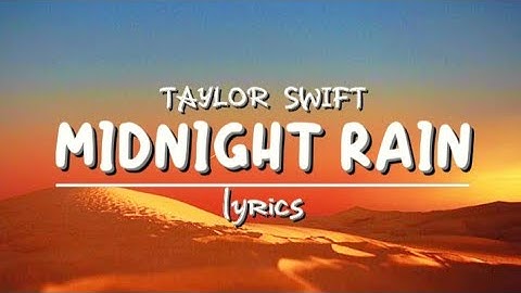 TAYLOR SWIFT - MIDNIGHT RAIN (lyrics)//cover by Zachary Foster