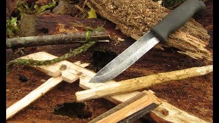 Bow Drill in the Rain with Nettles Cordage