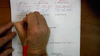 Math 2 Unit 9 Worksheet 1 #18 27