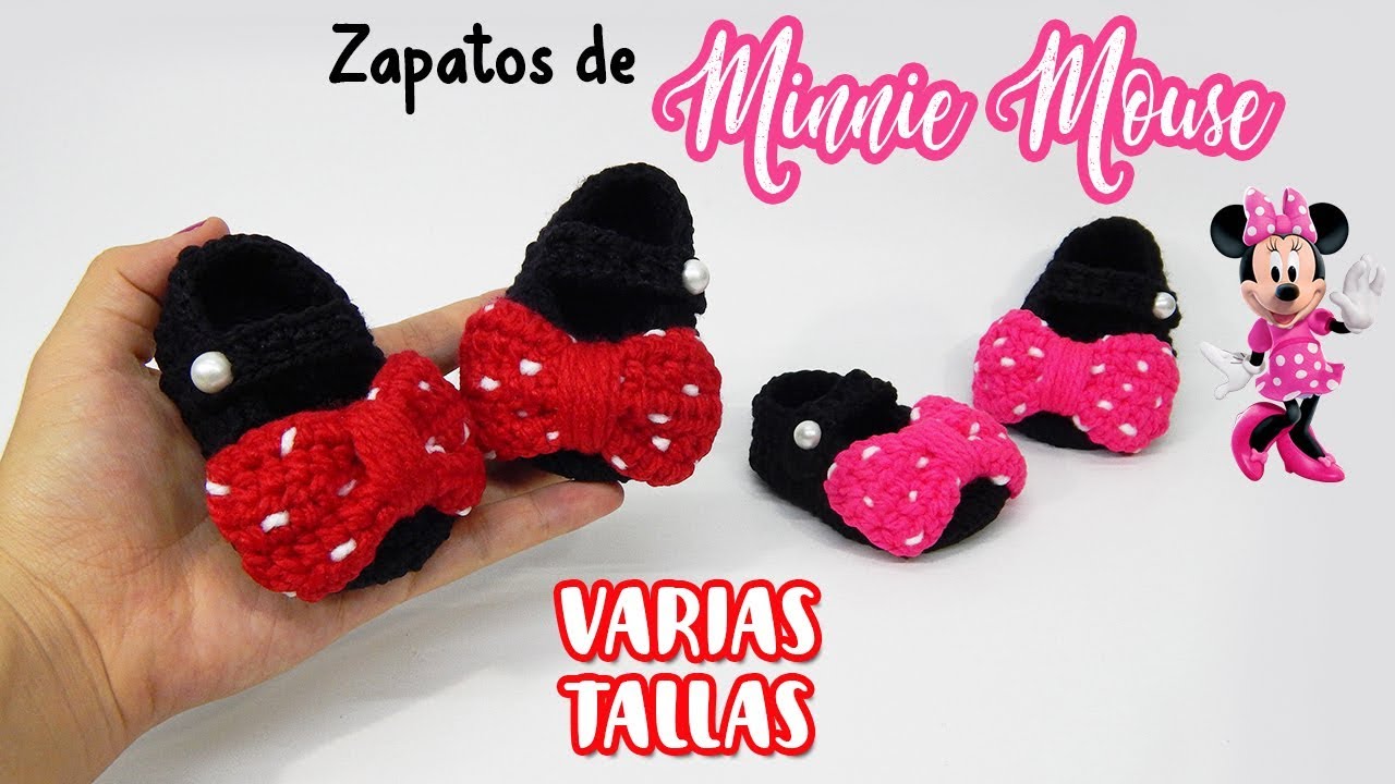 de Minnie Mouse tejidos a crochet VARIAS TALLAS - YouTube