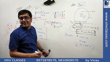 Rotation: Rolling Without Slipping on Smooth Ground GRBM Lec9 | IIT JEE, NEET | Vinay IIT Alumnus