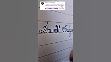 Write Soumili 💜Taehyung Army request 🥺 #cursive #bts #ytshorts #shorts