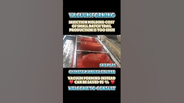 Instead of injection molding, vacuum forming can save 95% cost. #vacuumforming #thermoforming
