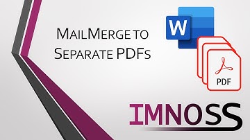 Mail Merge to Separate PDFs with Custom File Names and Folder Locations. No Plugin Needed!