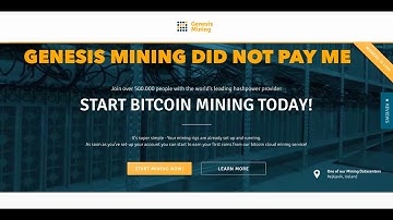 GENESIS MINING DID NOT PAY ME