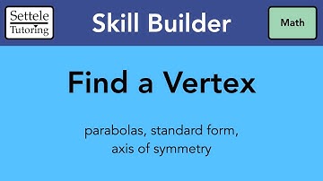 Finding the Vertex of a Parabola using Axis of Symmetry formula (Skill Builder)