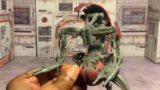Black Series Droideka Destroyer Droid Review and diorama.