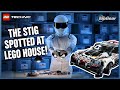 Spotted! Top Gear's Stig evading security at LEGO House