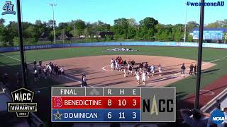 NACC Softball Tournament - No. 3 Benedictine University vs. No. 2 Dominican University