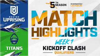 @BostonUprising vs @vancouvertitans  | Opening Weekend Highlights  | Week 1 Day 2