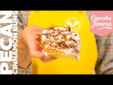 The BEST Vanilla Caramelised Pecan Cinnamon Buns  Cupcake Jemma