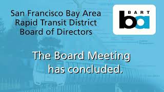 BART Board of Directors Meeting July 27, 2023