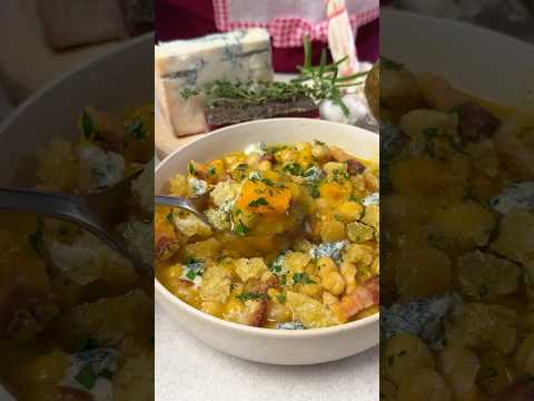 La zucca e i ceci si incontrano in una zuppa semplicemente Spaziale! #food #recipe