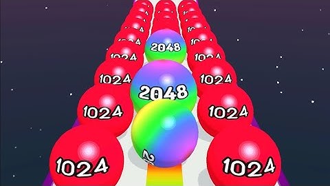 BALL MERGE 2048 🟣💑🟠MAX LEVELS  Walkthrough android iOS gameplay @minishortsgame
