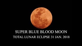 Total lunar eclipse of 31 January 2018 - with Nikon coolpix P900