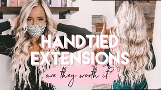 I GOT HANDTIED EXTENSIONS!   are they worth it? | My experience + thoughts | Amy Jo