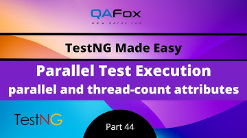 Parallel Execution of Tests in TestNG using parallel and thread-count attributes (TestNG - Part 44)