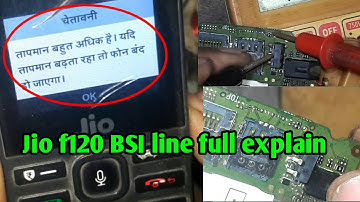 Jio f120 ( BSI line ) full Trasing||jio f120 temperature too high solution