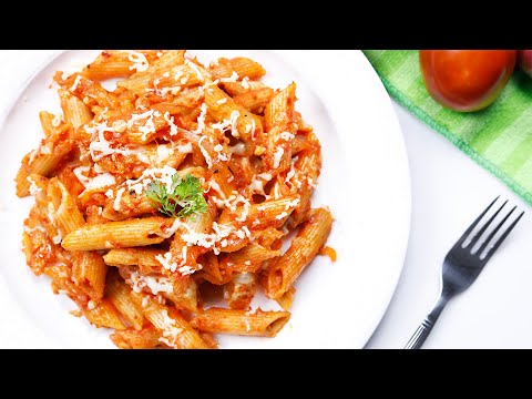 Easy Red Sauce Pasta | Tomato Pasta Recipe | Cheesy Italian pasta Recipe