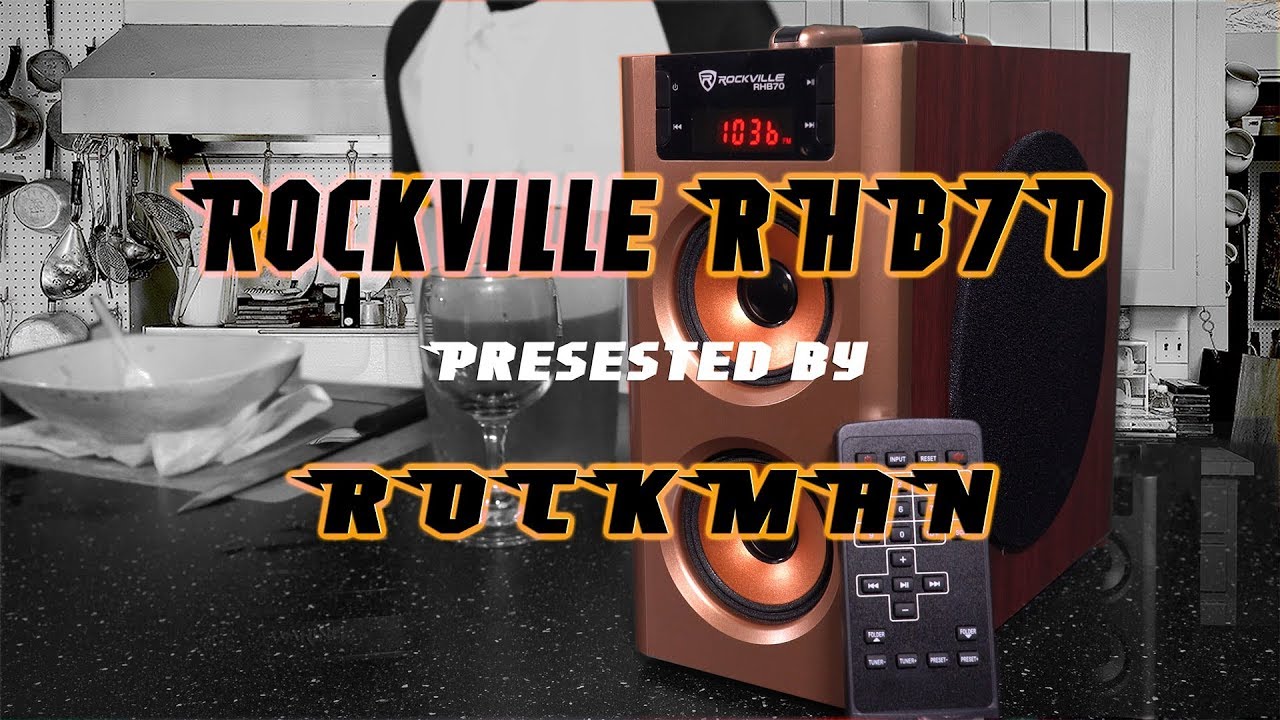 Rockville RHB70 Home Theater Compact Powered Speaker System w Bluetooth//USB//FM