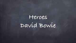 David Bowie-Heroes Lyrics