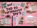 HIGH END DIY'S | FARMHOUSE | DOLLAR TREE PROJECTS | DUPES | Our best Farmhouse Inspired DIYs & Dupes