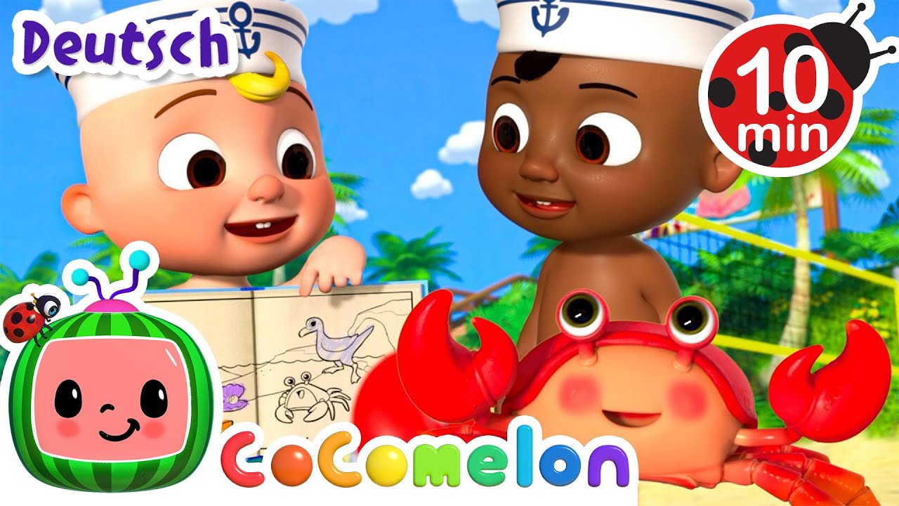 Ein Seemann liebt das Meer so sehr 🏖️ CoComelon Deutsch | Cartoons und Kinderlieder