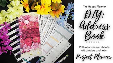 Project Planner | DIY Address Book | The Happy Planner | MAMBI