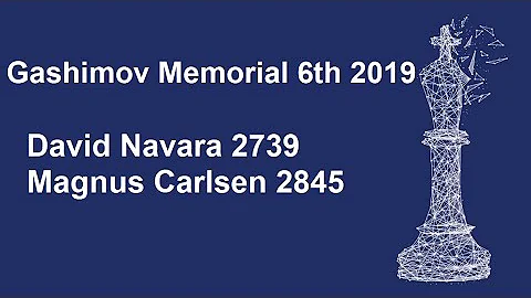 David Navara 2739   Magnus Carlsen 2845 Gashimov Memorial 6th 2019