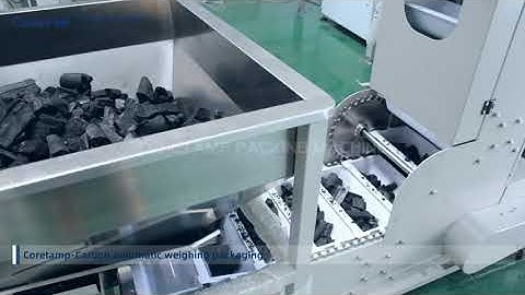 Full Automatic Weighing Filling 1-10kg Charcoal Plastic Bag Packing Machine